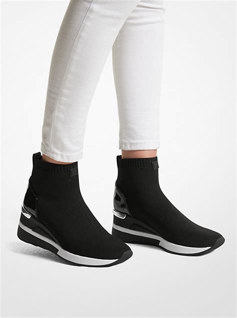 michael kors white sock sneakers|michael kors skylar sneakers.